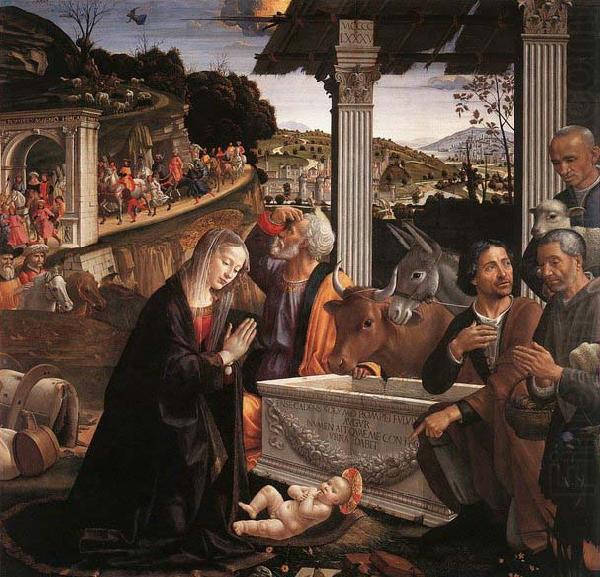 Domenico Ghirlandaio Adoration of the Shepherds china oil painting image